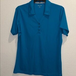 Sport-Tek Women's Teal Button Down Shirt